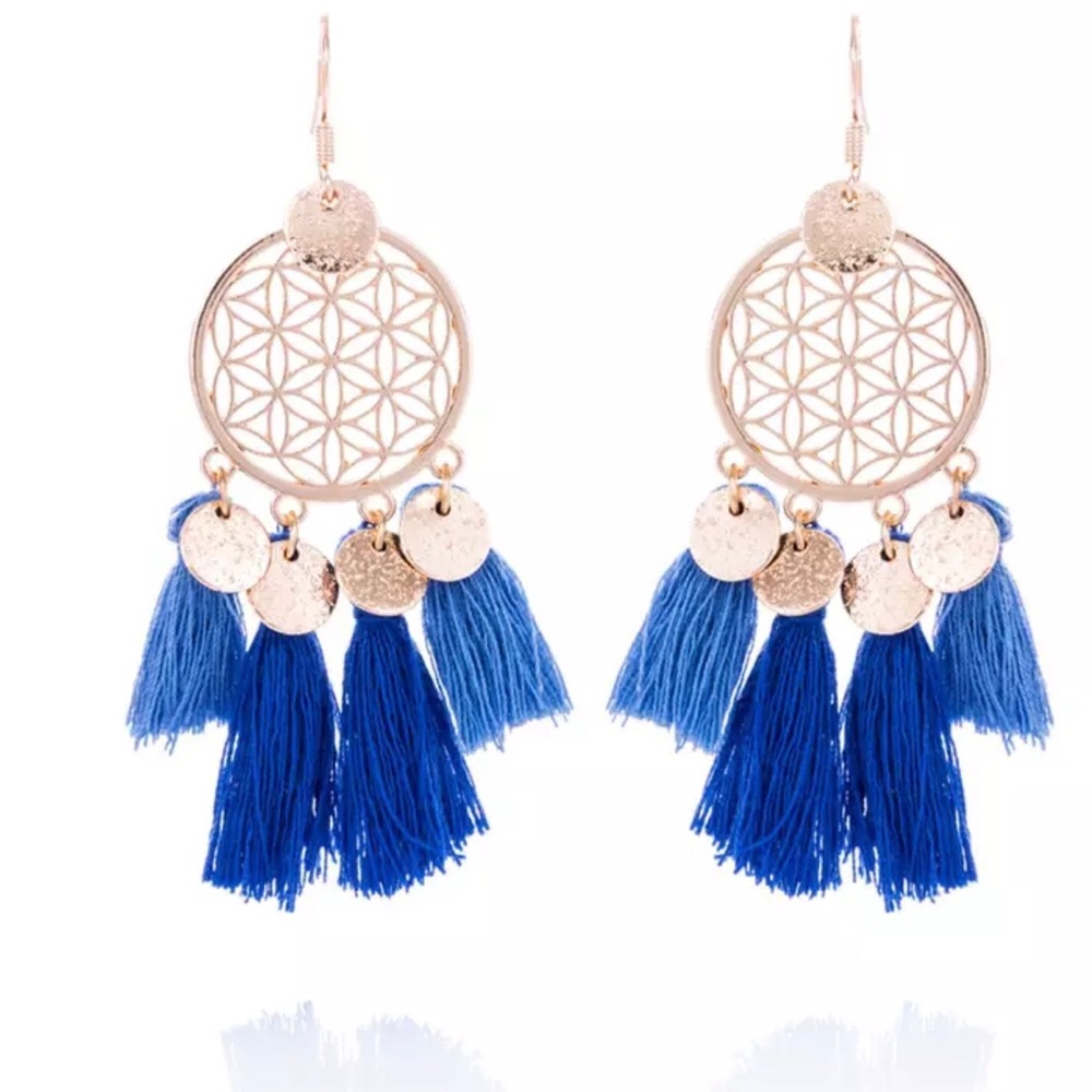 Bohemian tassel earrings